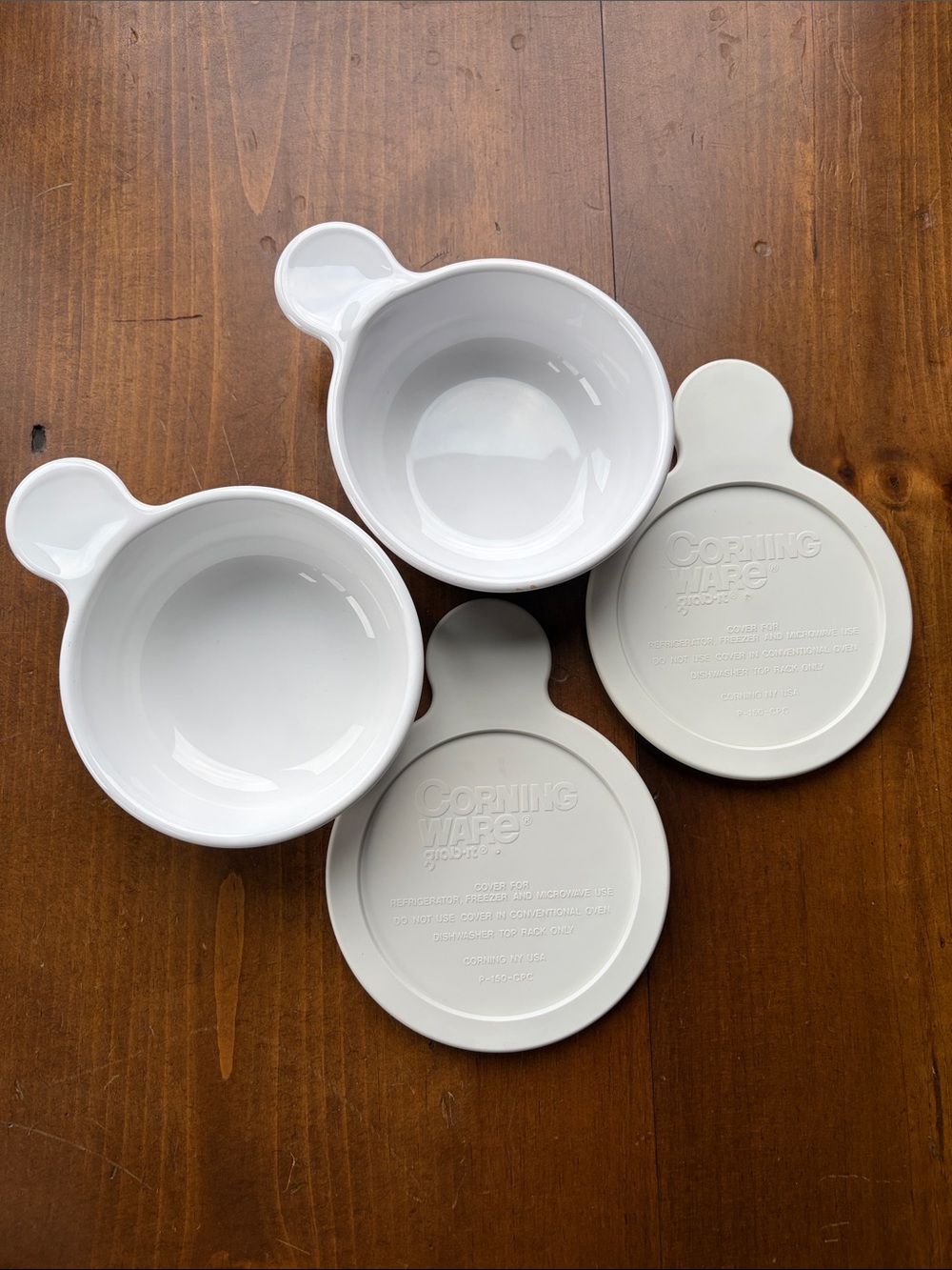 Corning Ware Grab It n Go (2) P-150-B with Lids